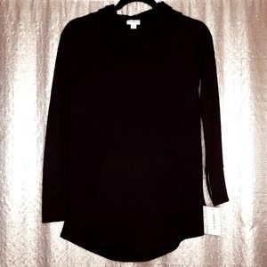 LuLaRoe BNWT XS Amber hoodie - solid black